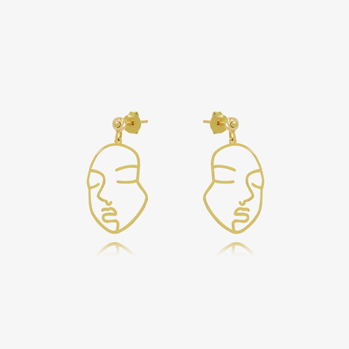 Boucle Visage en Or 18K – Azor