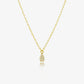 Collier Amande en Or 18K