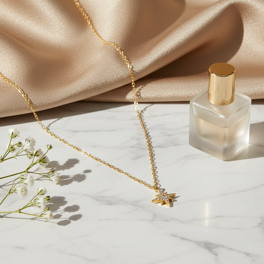 Collier Shining en Or 18K