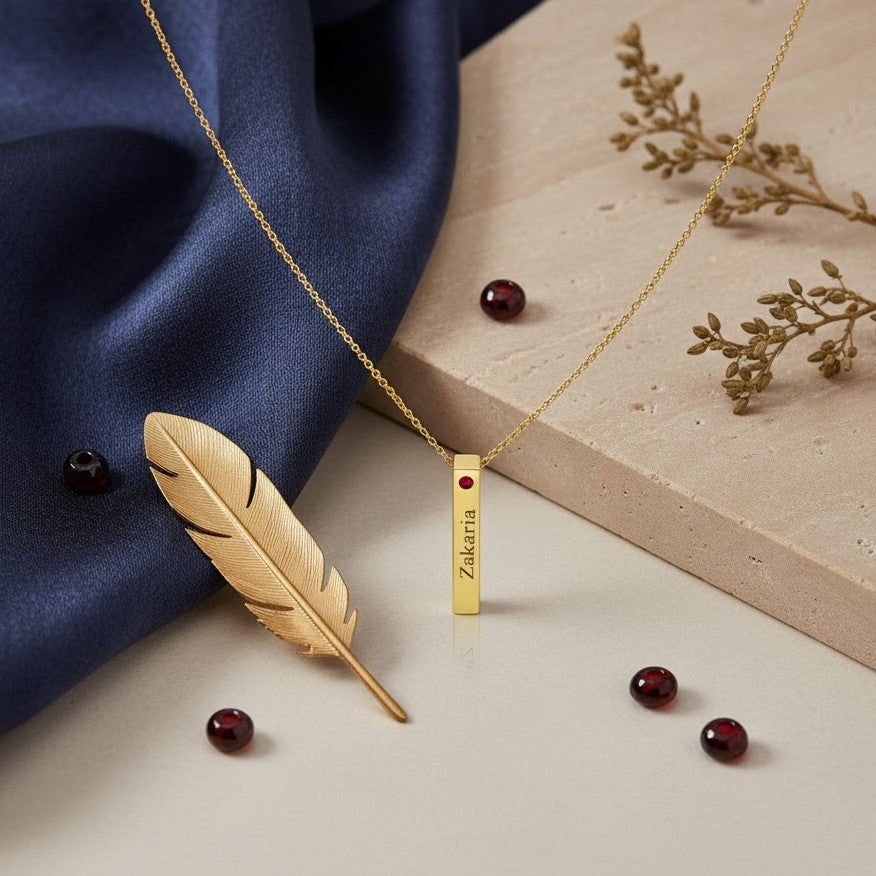 Collier Batonnet en Or 18K