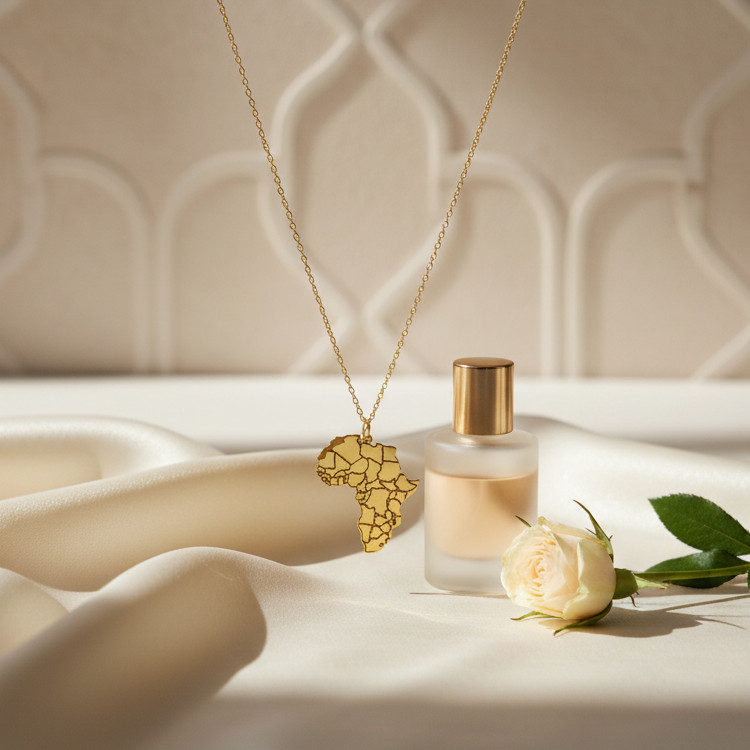 Collier Afrique en Or 18K