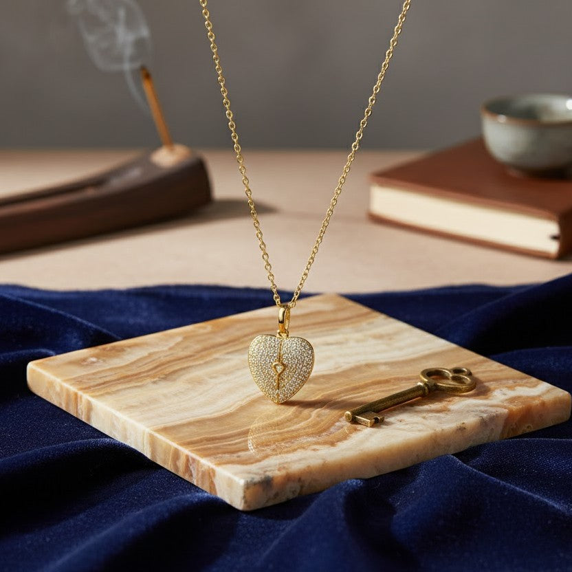 Collier Open heart en Or 18K