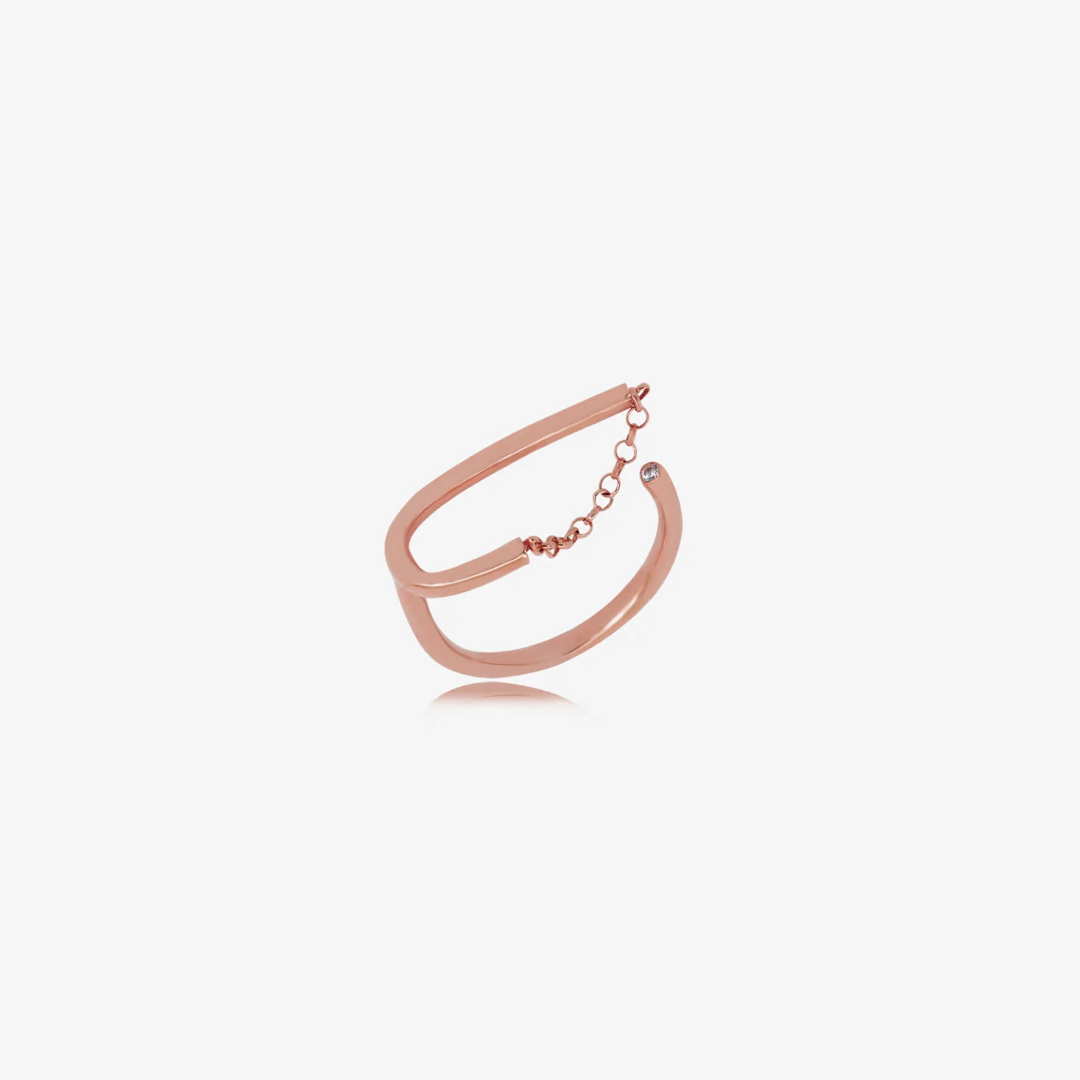 Bague Eternelle en Or 18K et diamant