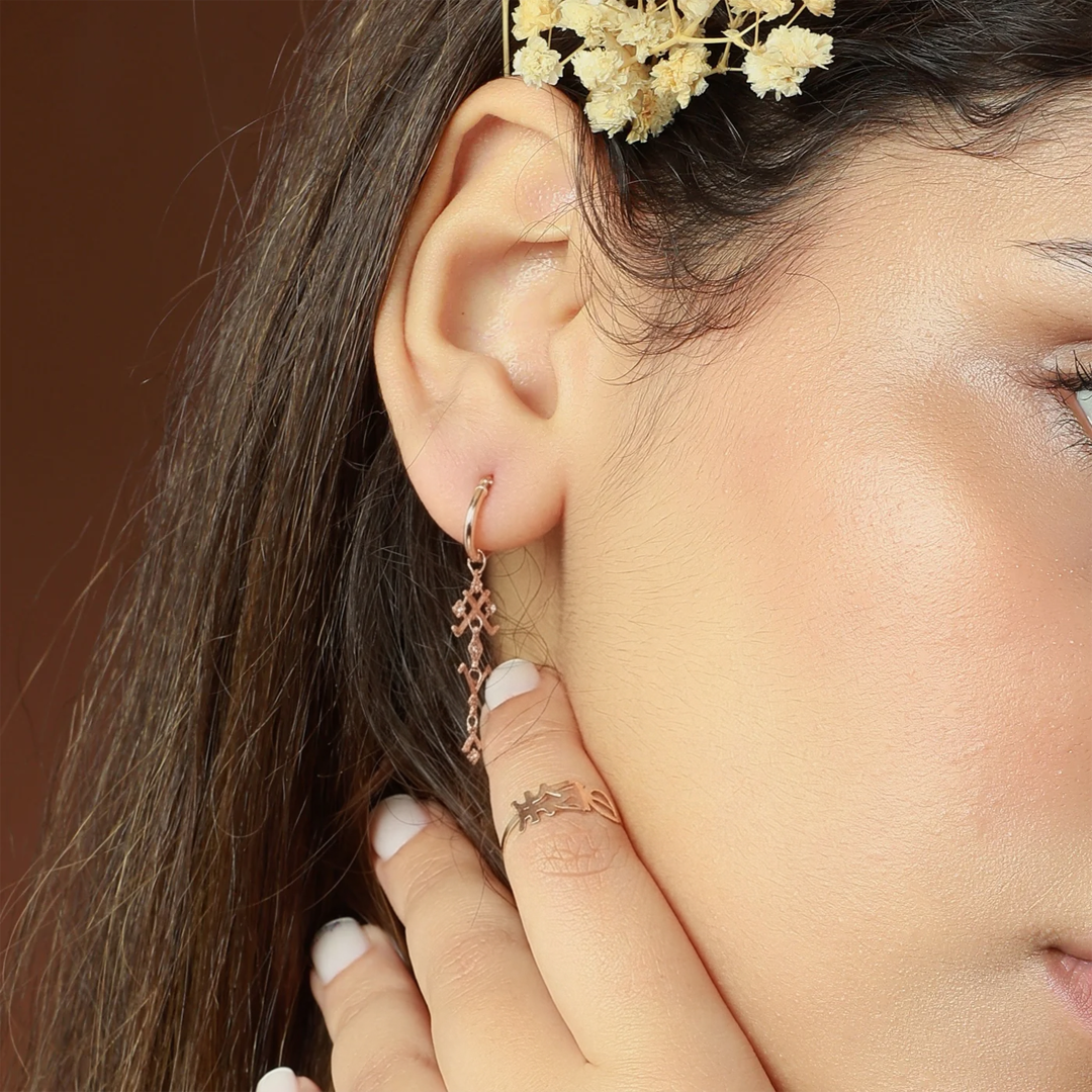 Boucles Harmonie Tribale en Or 18K