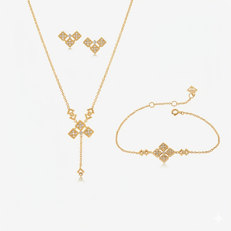 Ensemble Trifle tribale En Or 18K