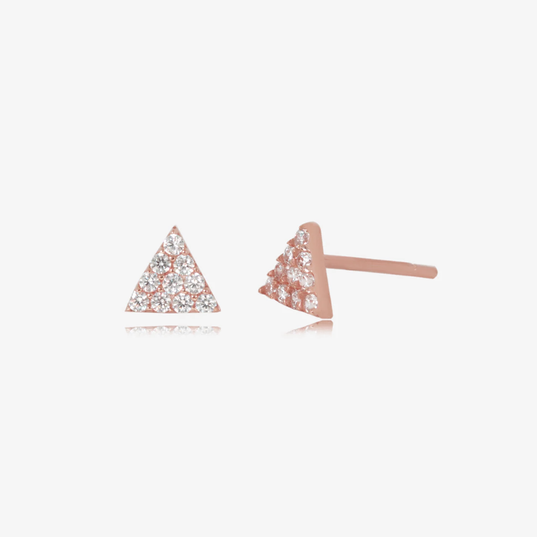 Boucle Stud Pyramide en Or 18K