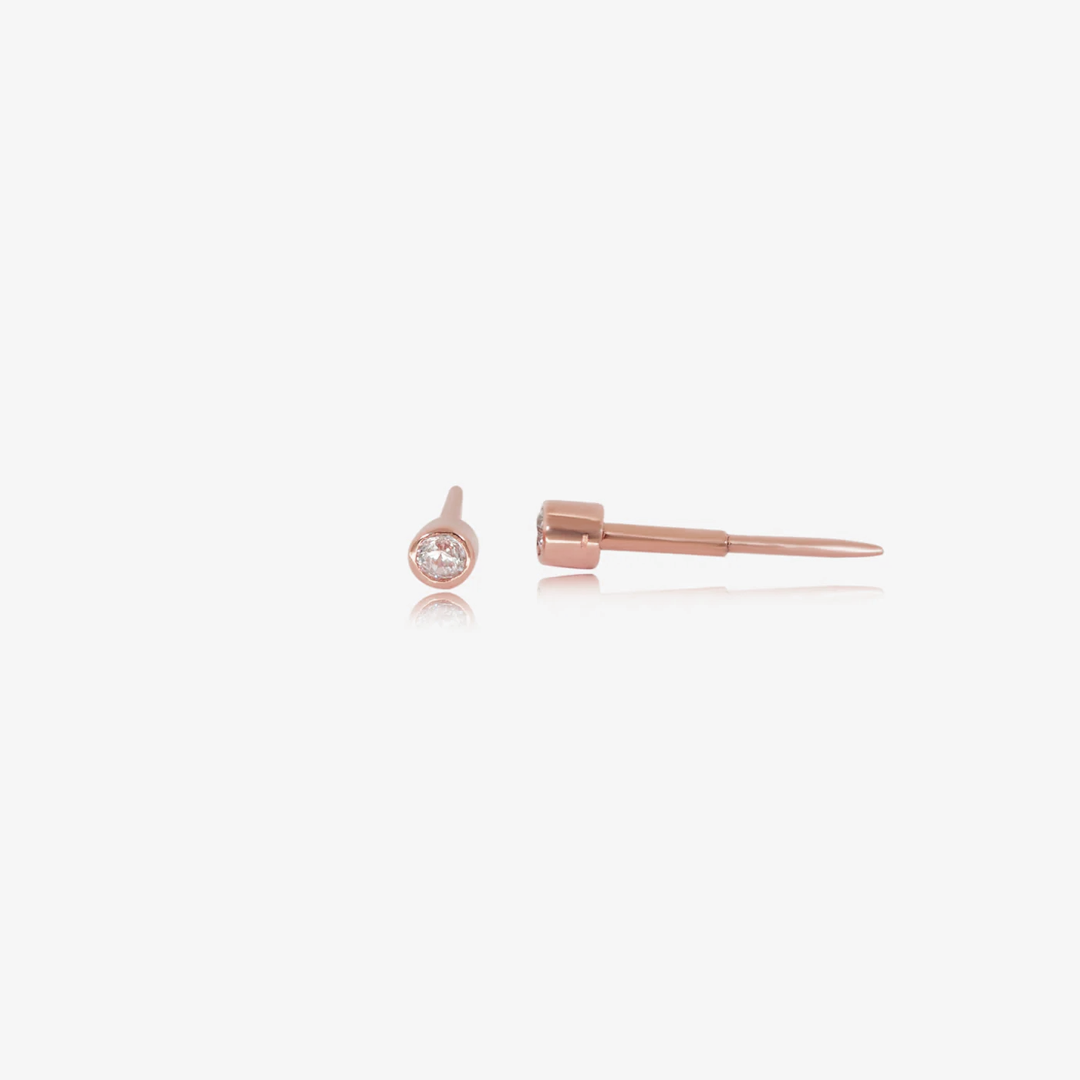 Boucle Stud pip en Or 18K