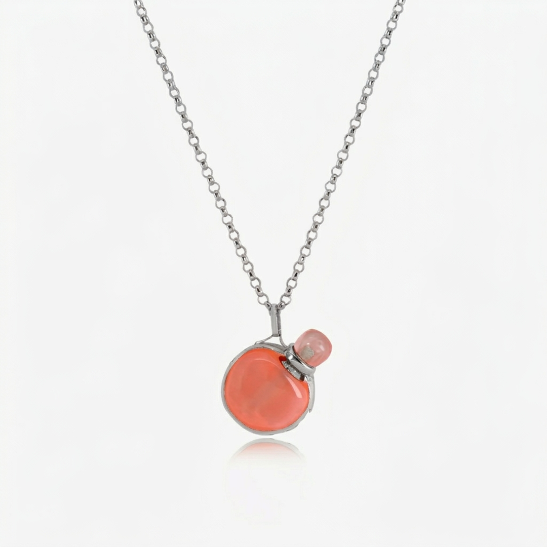 Collier Roséa En Or 18K - Flacon Pierre naturelle — image 2