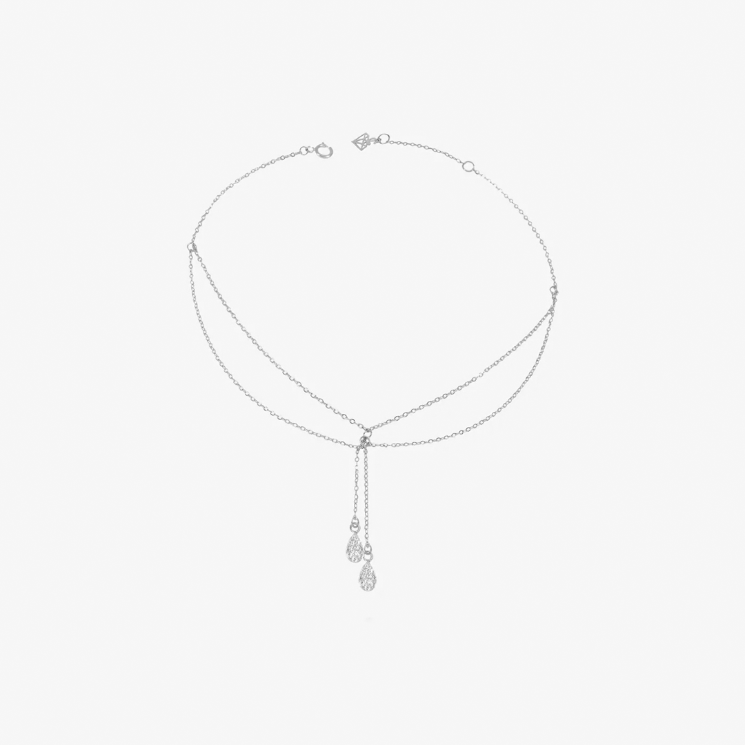 Chaine de cheville Gouttes de Rosée en Or — image 2