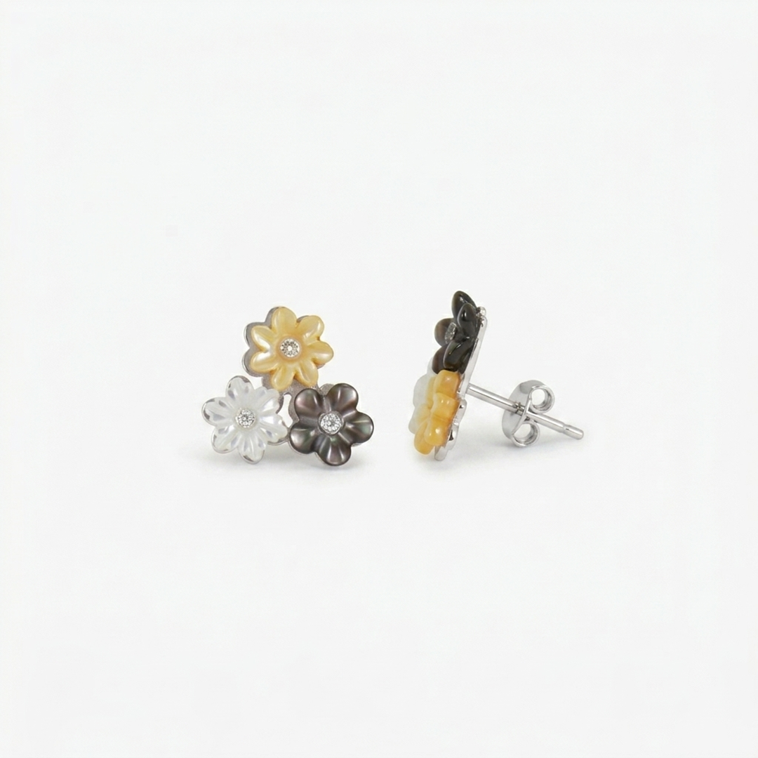 Boucles d’oreilles Jardin Électrique En Or 18K