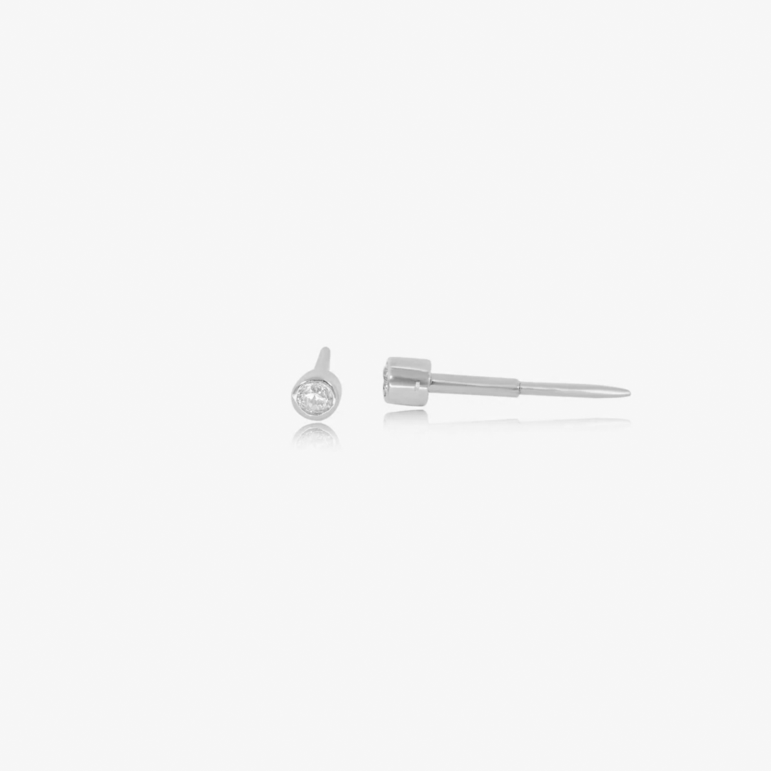 Boucle Stud pip en Or 18K