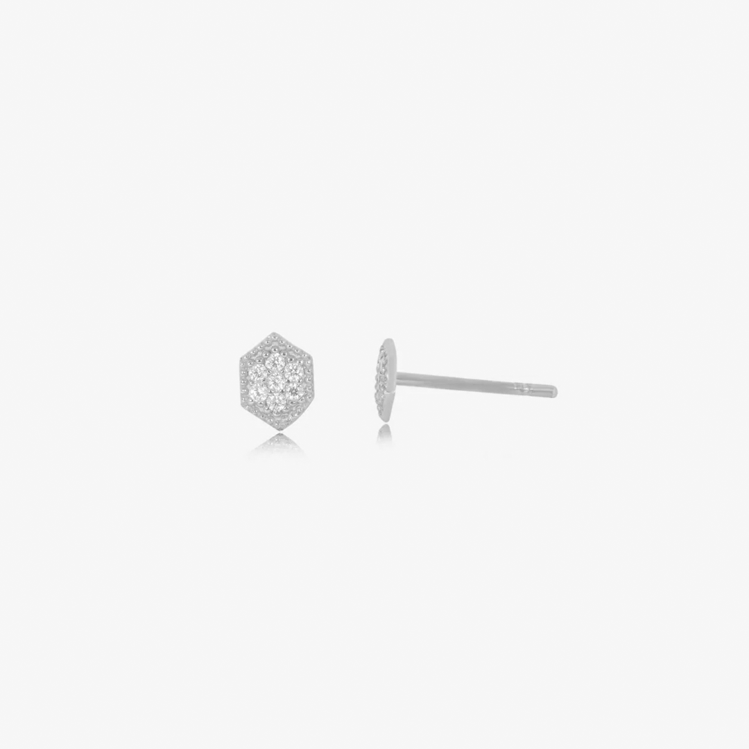 Boucle Stud cristal en Or 18K — image 2