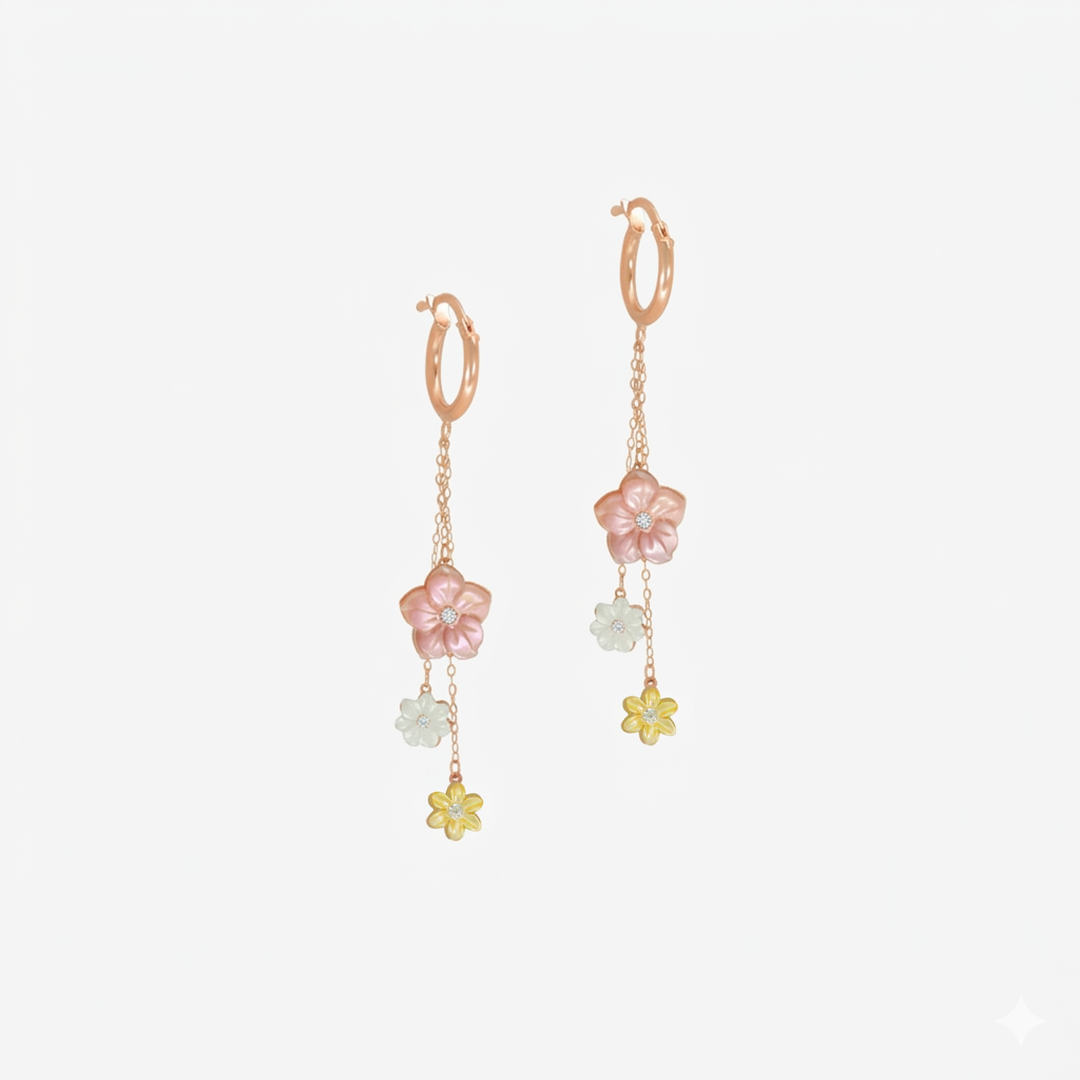 Boucles d’oreilles Éveil Printanier En Or 18K