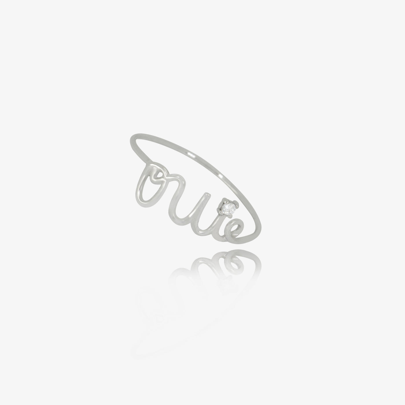 Bague Oui en Or Blanc 18K — image 1