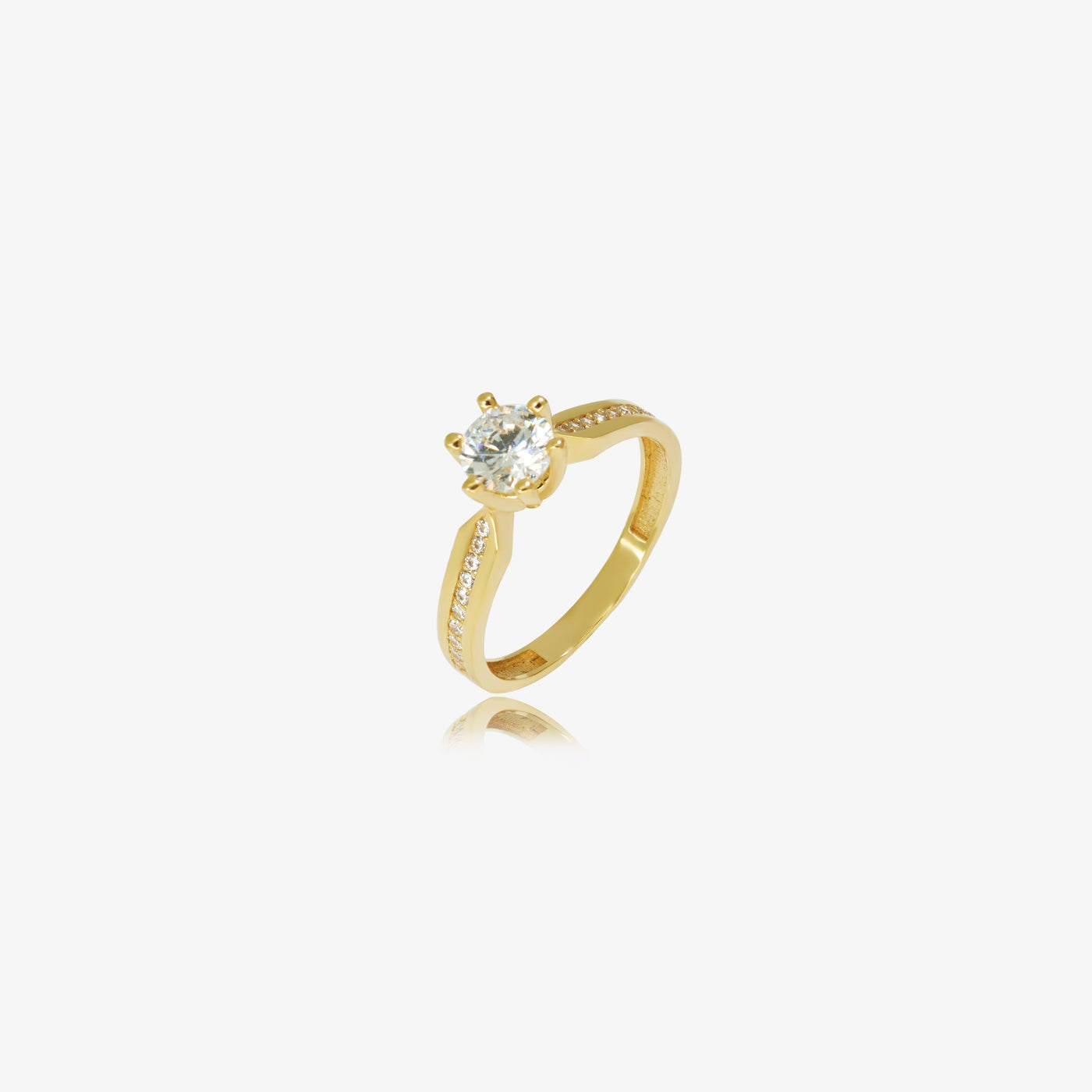 Bague Solitaire en Or 18K — image 1