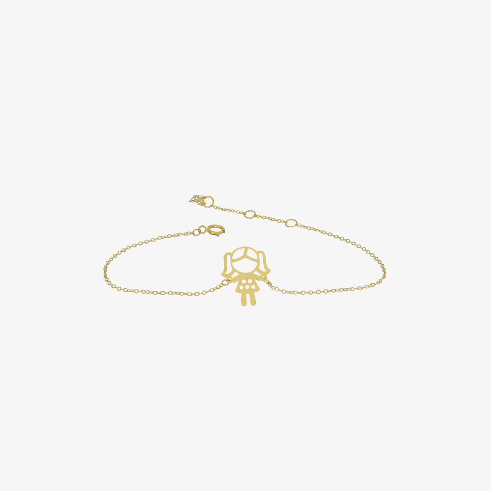 Gourmette Cute Girl en Or 18K