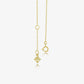 Collier Triangle d'OR en Or 18K