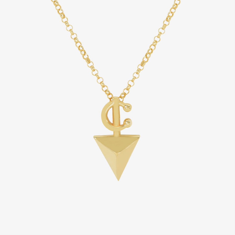Collier Tagldit Flèche en Or 18K