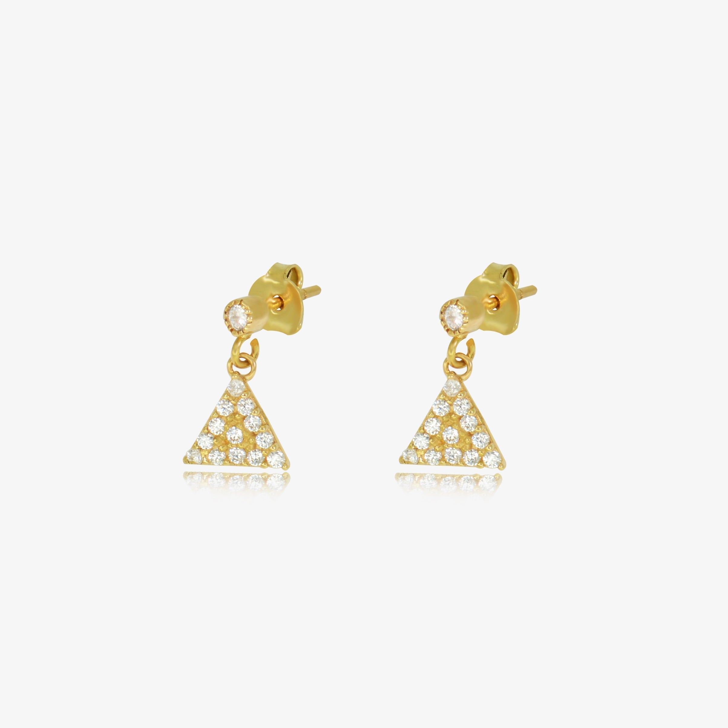 Boucle pyramide en Or 18K