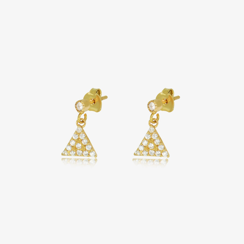 Boucle pyramide en Or 18K