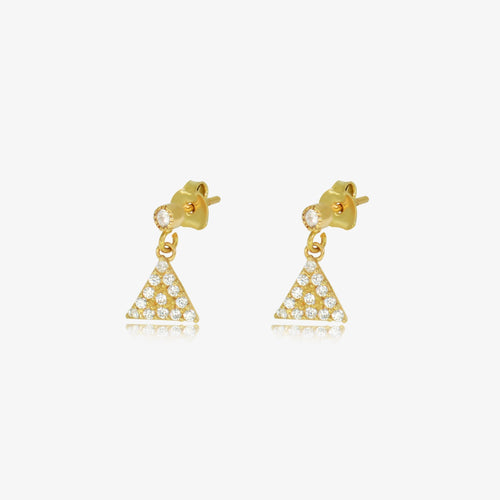 Boucle pyramide en Or 18K