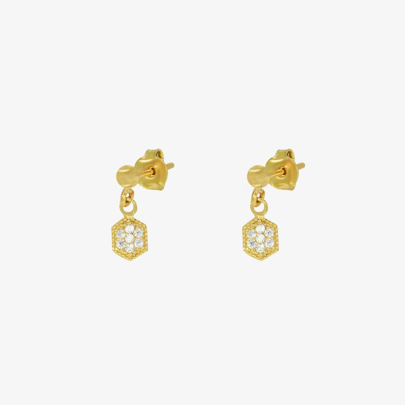 Boucle Cristal En Or 18K