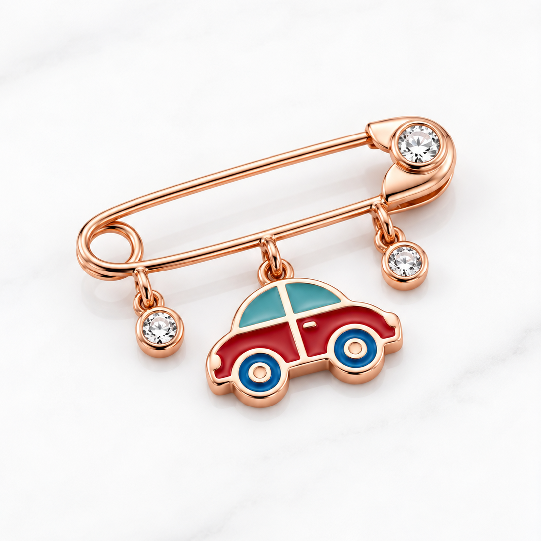 Broche Bébé Car en Or 18K — image 3