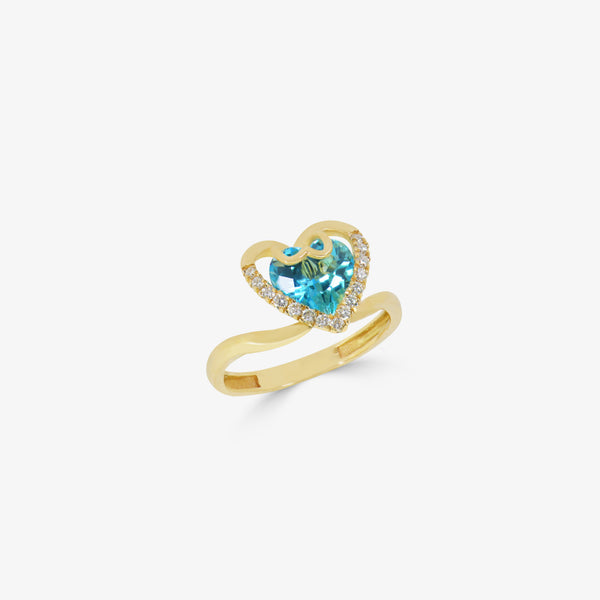 Ocean Heart Ring