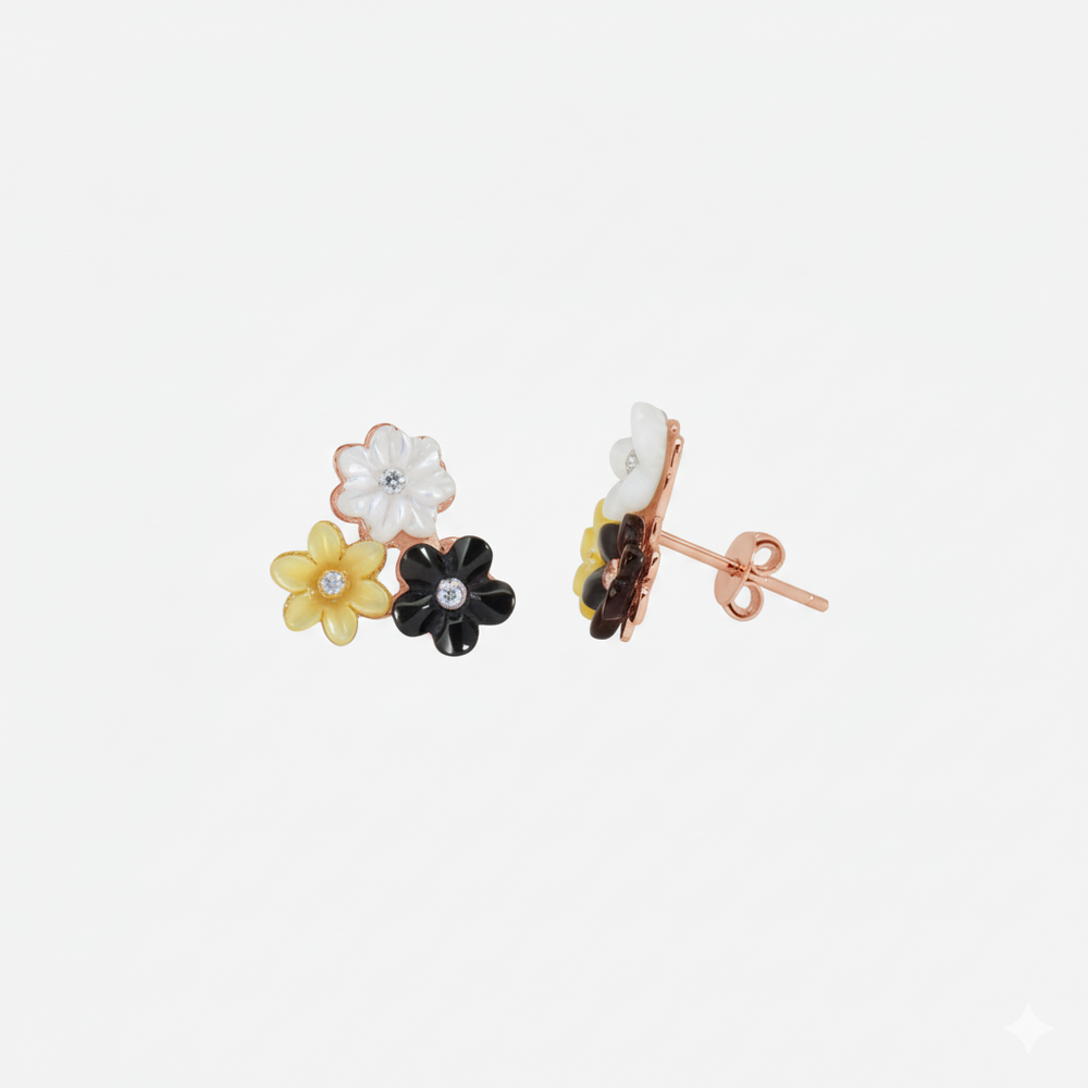 Boucles d’oreilles Jardin Électrique En Or 18K