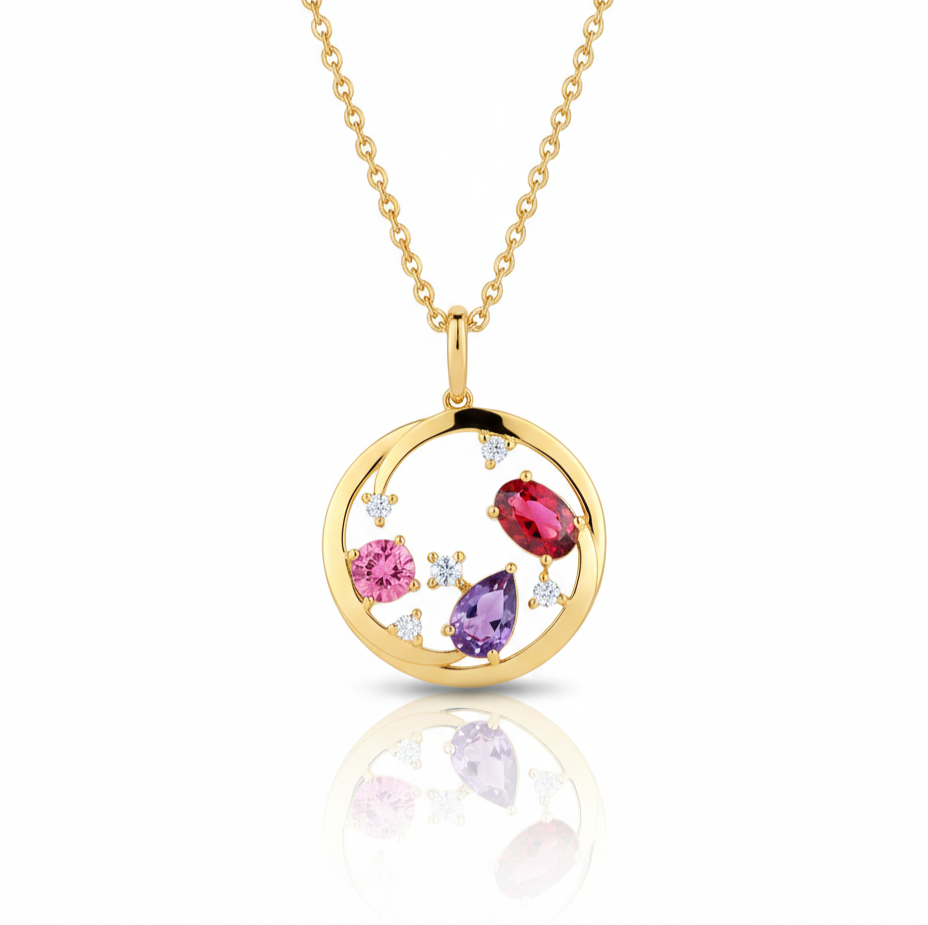 Collier Cercle Précieux en Or 18K