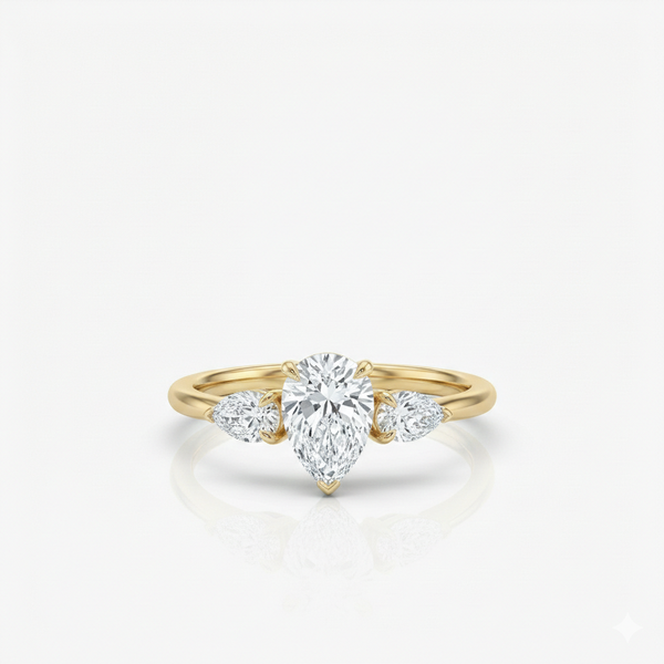 Bague Poire Trio