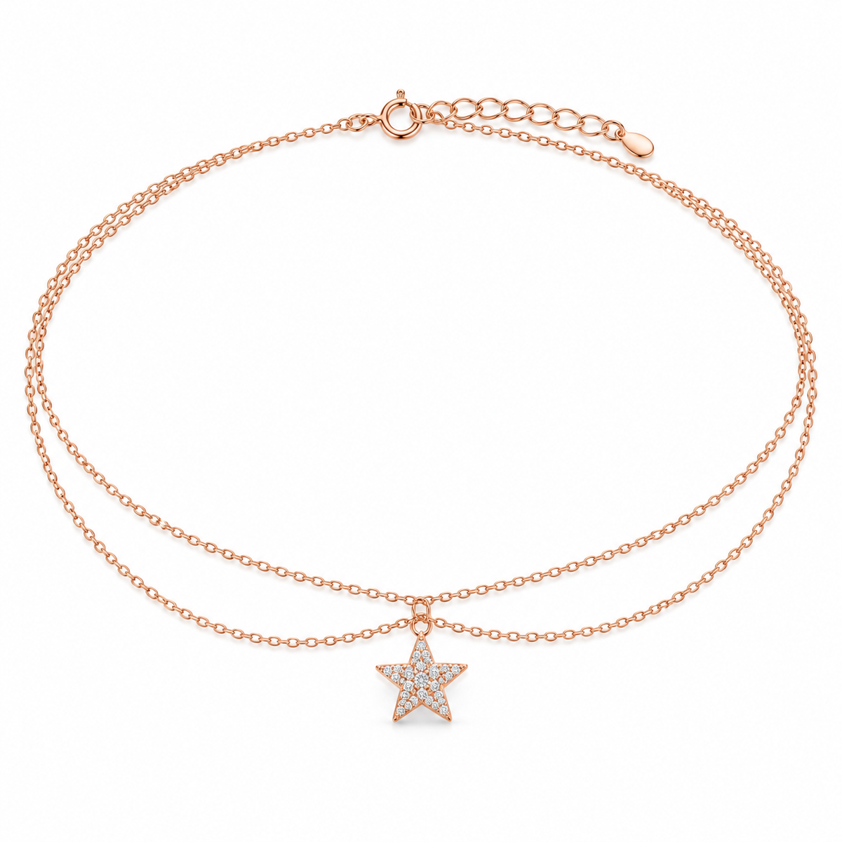 Chaîne de Cheville Étoile du Soir – Or 18K — image 1