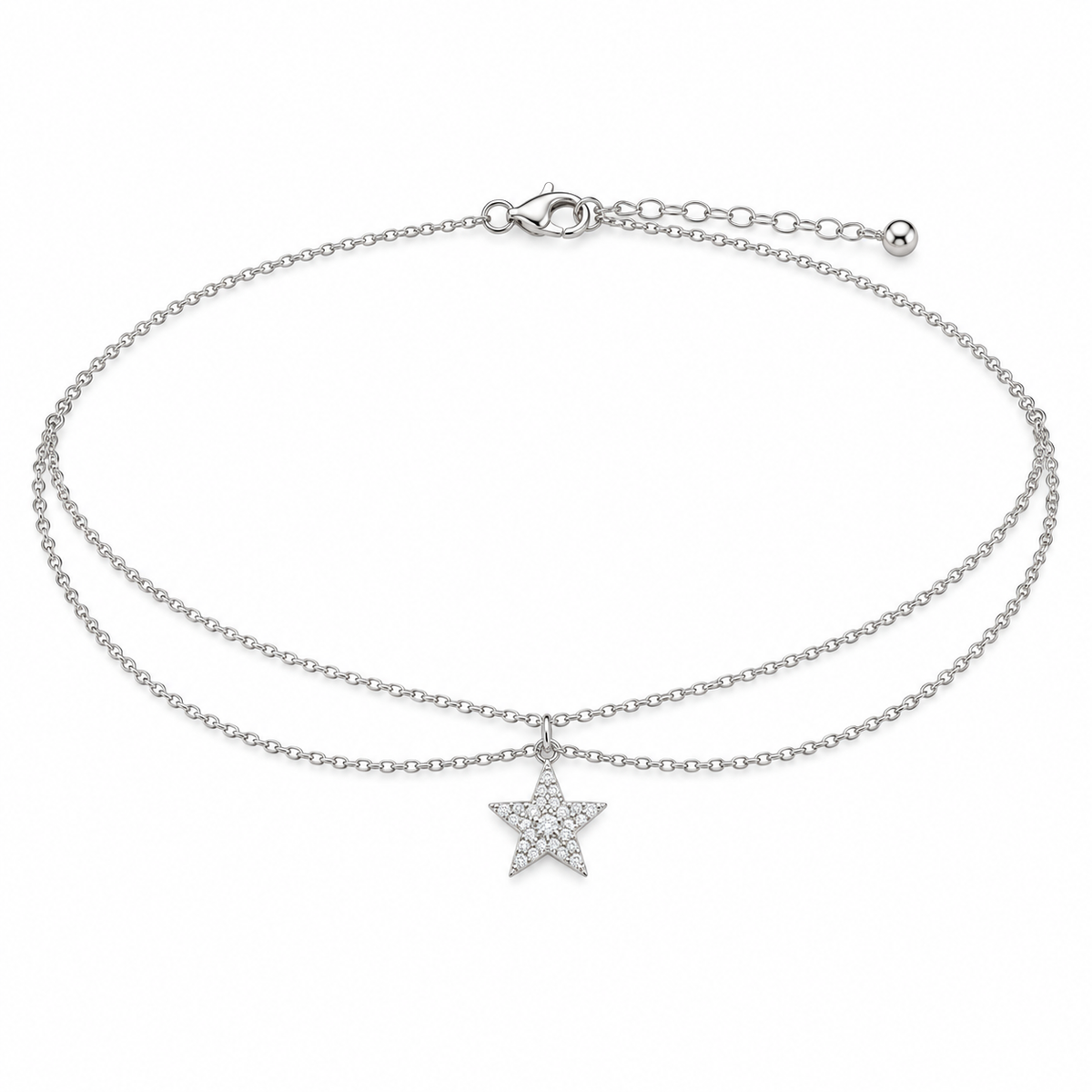 Chaîne de Cheville Étoile du Soir – Or 18K — image 2