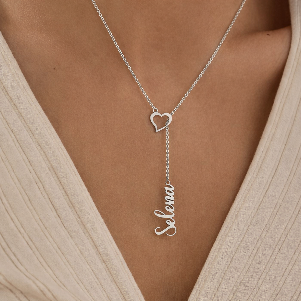 Collier Lien du Cœur Argent personnalisé