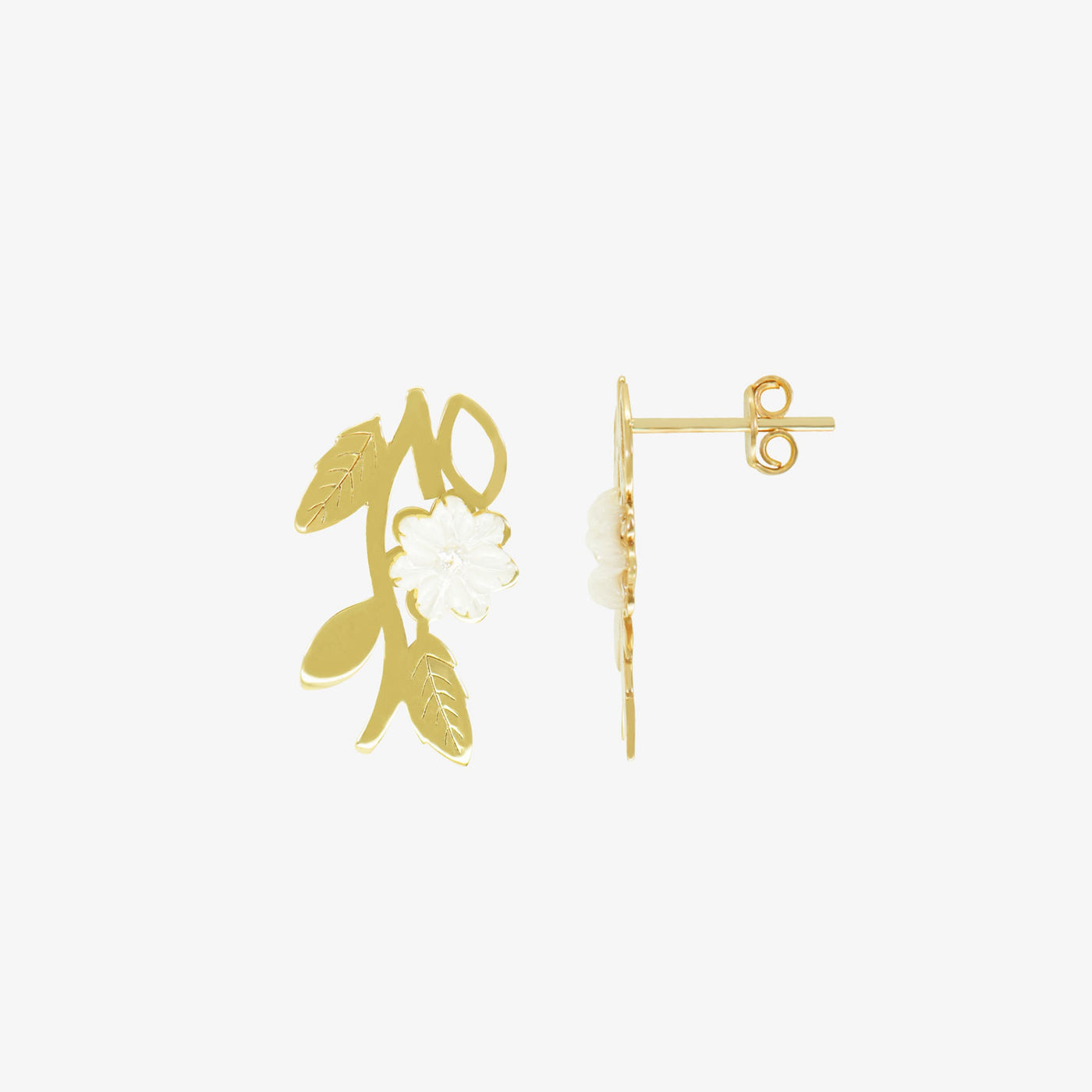 Boucles d'oreilles Pétale d'Aurore en Or 18k — image 1