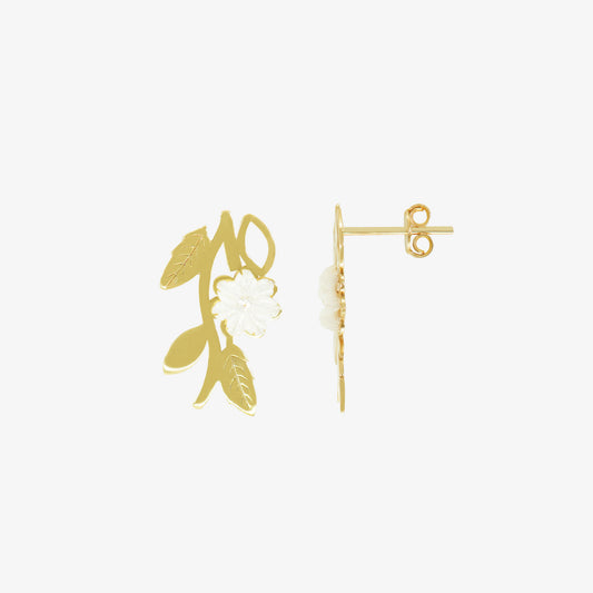 Boucles d'oreilles Pétale d'Aurore en Or 18k