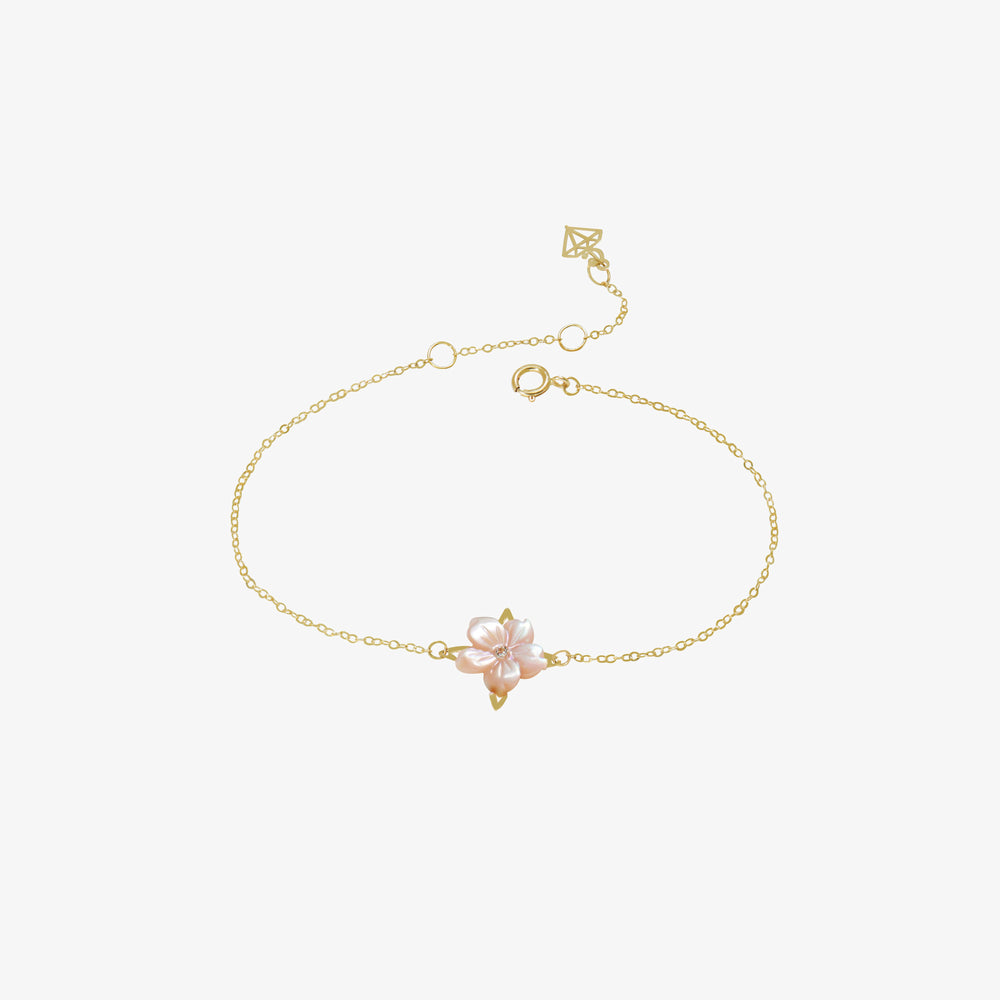 Bracelet Cascade de Pétales en Or 18K