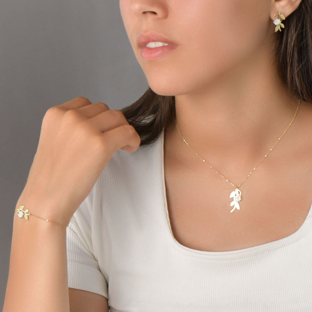 Ensemble Pétale d’Aurore En Or 18K