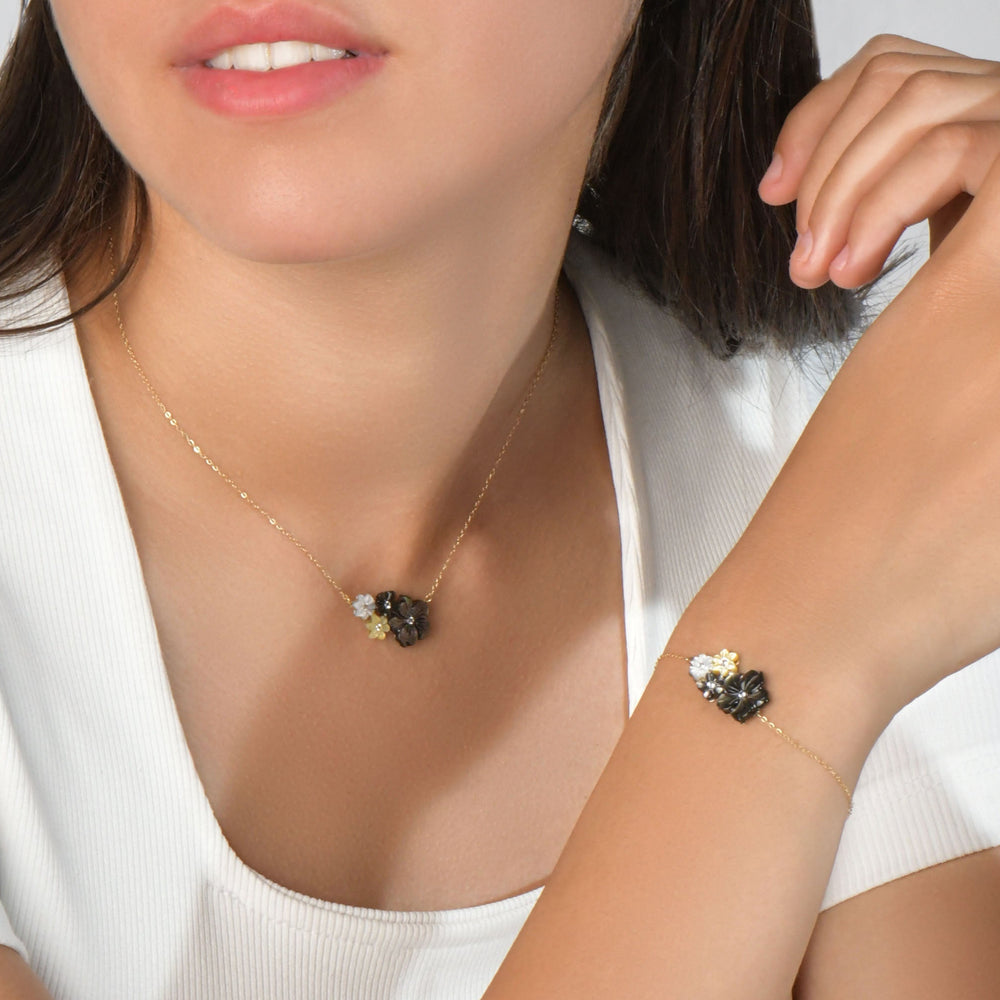 Ensemble Jardin électrique en Or 18K