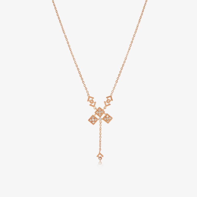 Collier Trèfle tribale En Or 18K