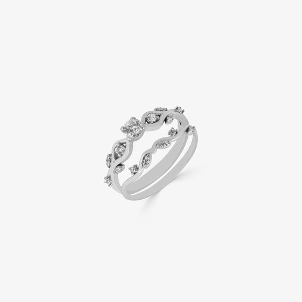 Crowny 18K Gold Engagement Ring