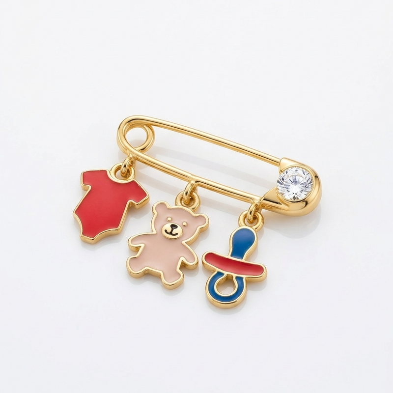 Broche Sekata en Or 18K