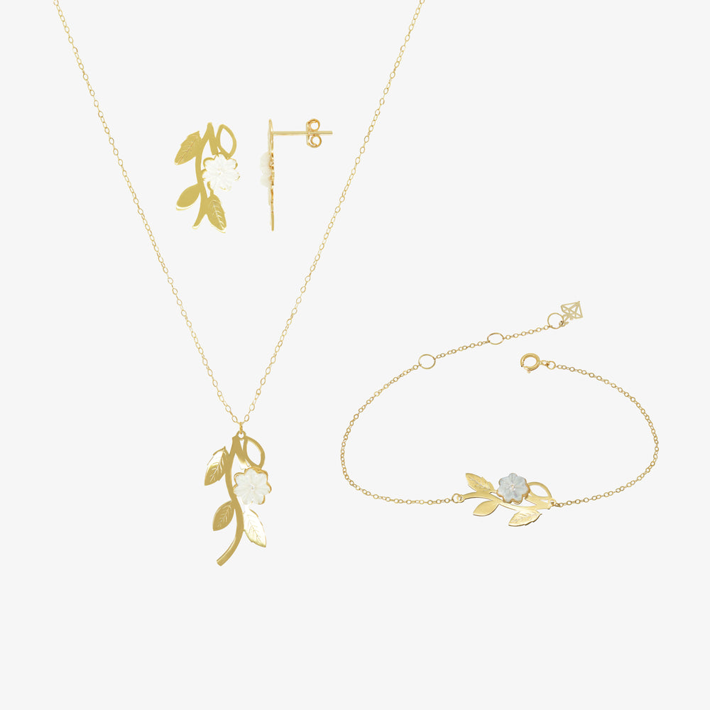 Ensemble Pétale d’Aurore En Or 18K