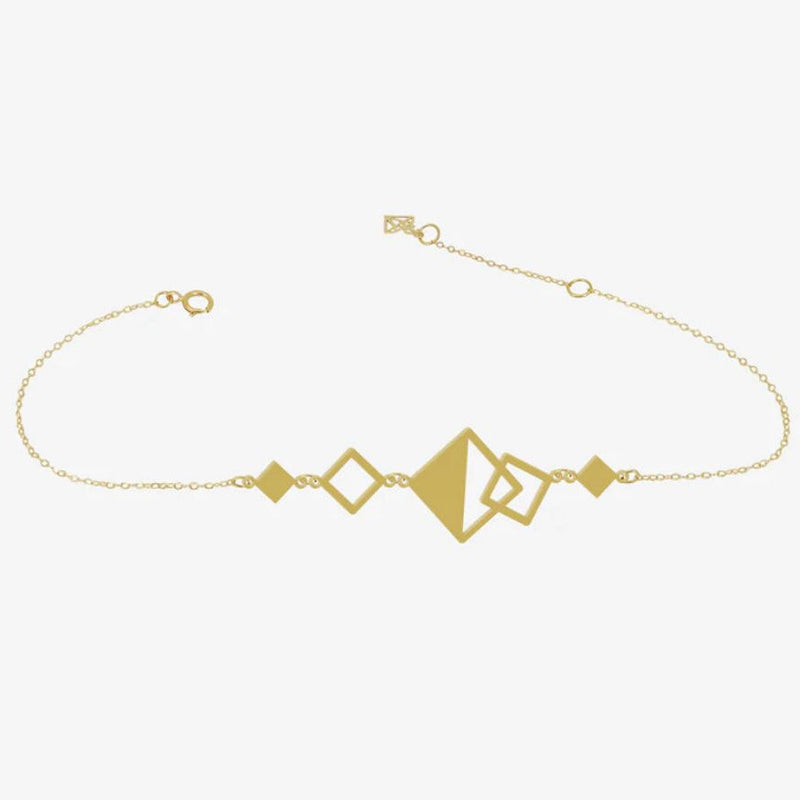 Gourmette regard croisé en Or 18K