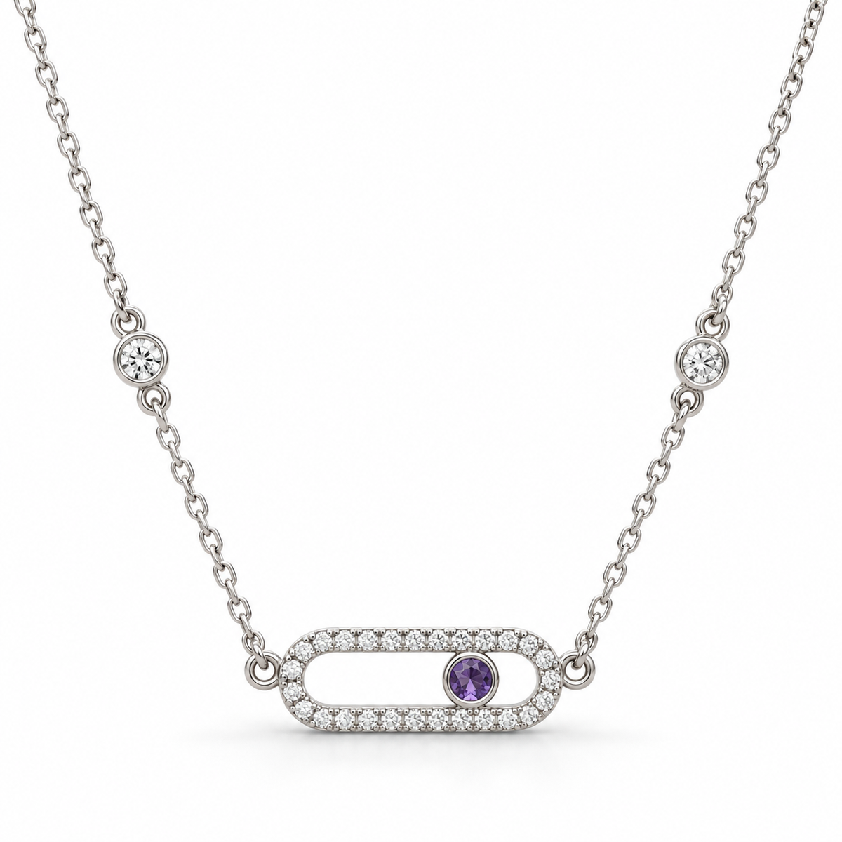Collier Capsule Améthyste en Or 18K — image 3