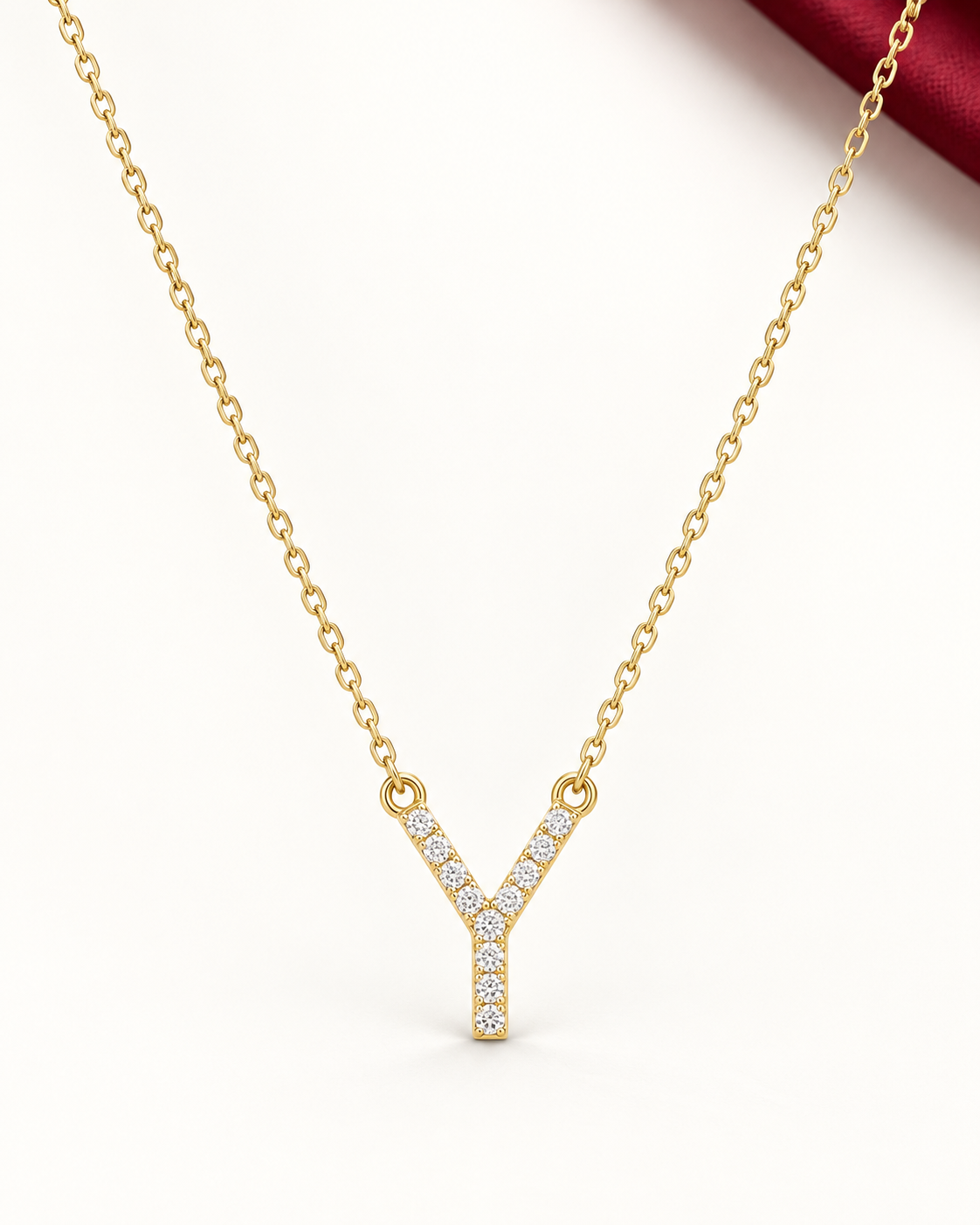 Collier Initiale Éclat en Or 18K — image 1