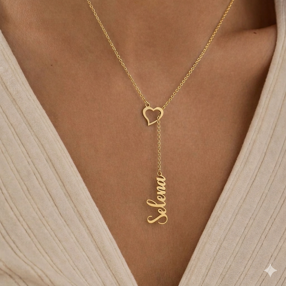 Collier Lien du Cœur Argent personnalisé