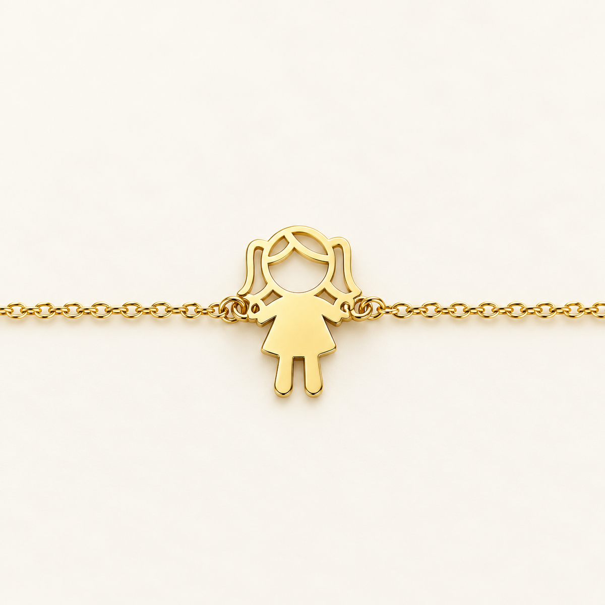 Cute Girl Bracelet in 18K Gold — image 1