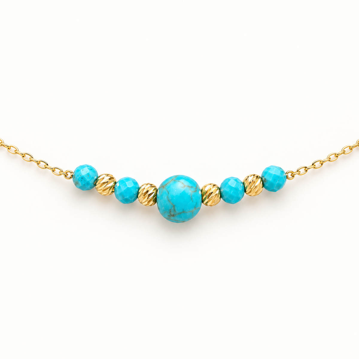 Turquoise Sparkle Bracelet in 18K Gold — image 1