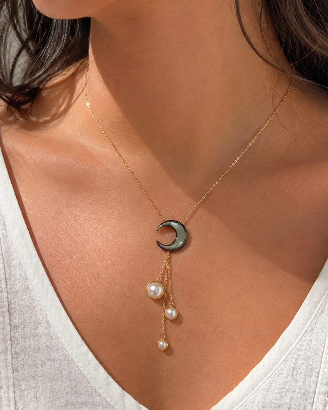 Collier Lunes en Or 18K — image 2